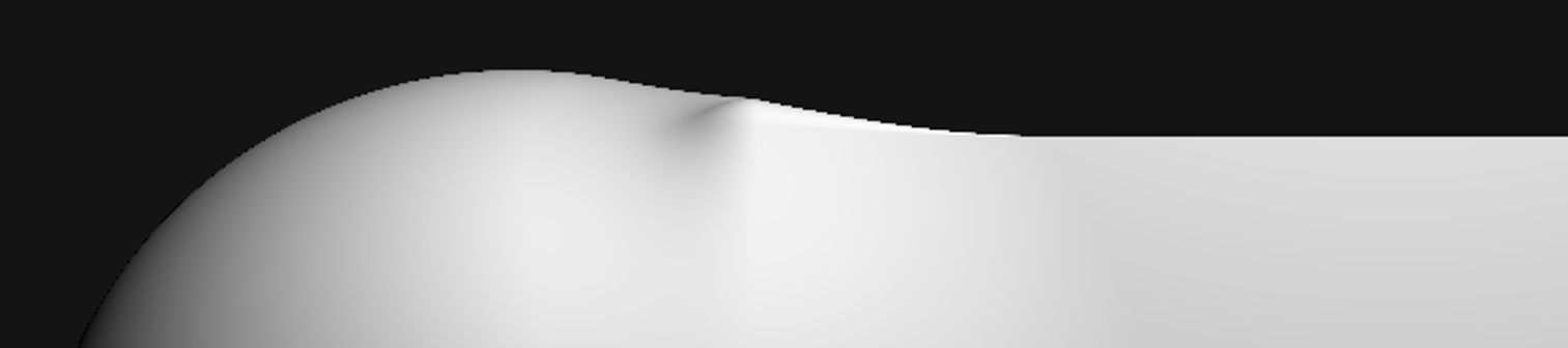 Extreme close-up of a rendered surface edge, showing a visible jagged staircase pattern.